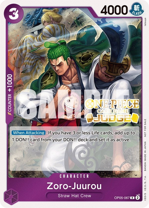 Zoro-Juurou (Judge Pack Vol. 3) (OP05-067) (One Piece Promotion Cards) One Piece Card Game
