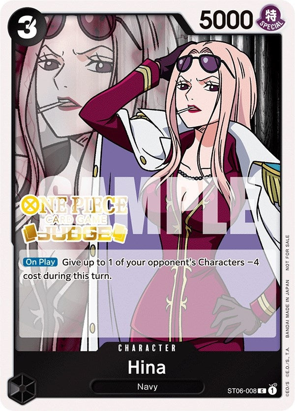 Hina (Judge Pack Vol. 3) (ST06-008) (One Piece Promotion Cards) One Piece Card Game