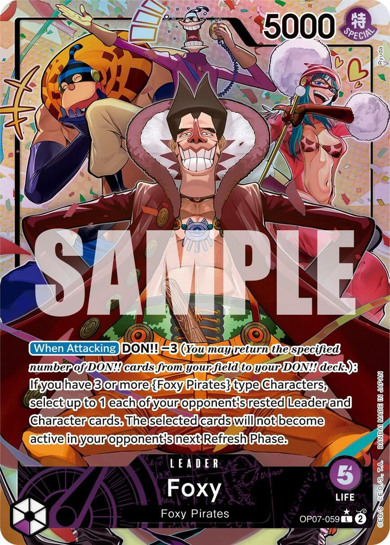 Foxy (059) (Parallel) (OP07-059) (500 Years in the Future) One Piece Card Game