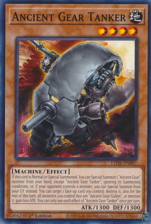 Ancient Gear Tanker (LEDE-EN007) (Legacy of Destruction) YuGiOh