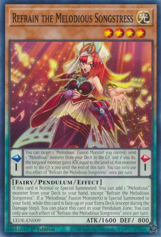 Refrain the Melodious Songstress (LEDE-EN009) (Legacy of Destruction) YuGiOh