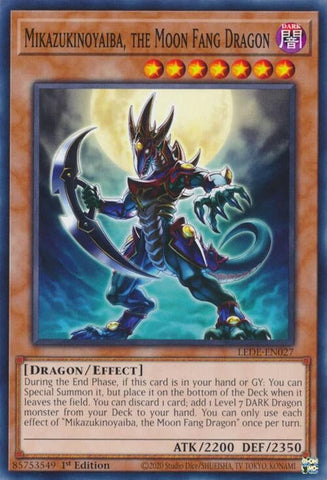 Mikazukinoyaiba, the Moon Fang Dragon (LEDE-EN027) (Legacy of Destruction) YuGiOh