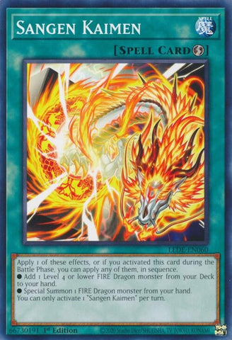 Sangen Kaimen (LEDE-EN060) (Legacy of Destruction) YuGiOh