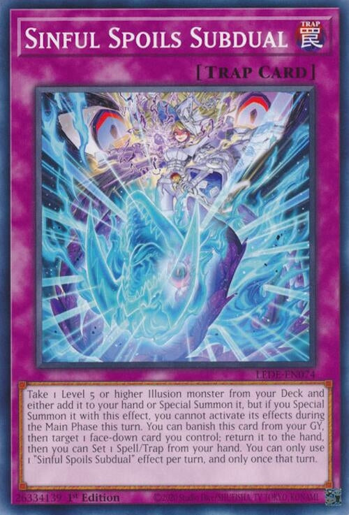 Sinful Spoils Subdual (LEDE-EN074) (Legacy of Destruction) YuGiOh