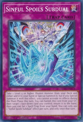 Sinful Spoils Subdual (LEDE-EN074) (Legacy of Destruction) YuGiOh