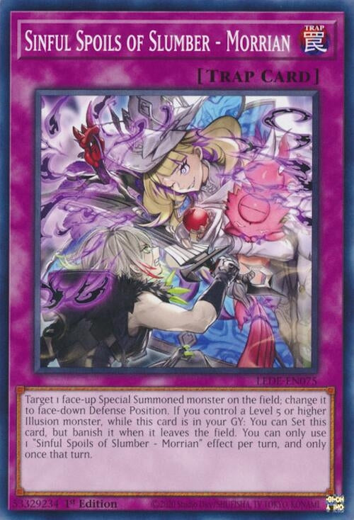 Sinful Spoils of Slumber - Morrian (LEDE-EN075) (Legacy of Destruction) YuGiOh