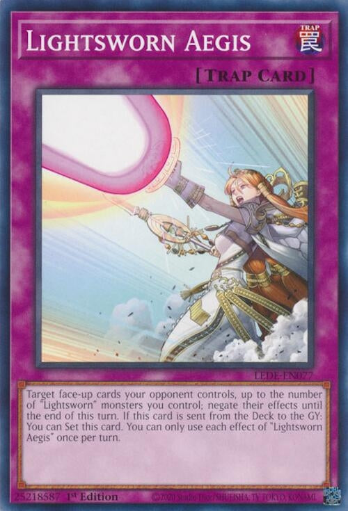 Lightsworn Aegis (LEDE-EN077) (Legacy of Destruction) YuGiOh