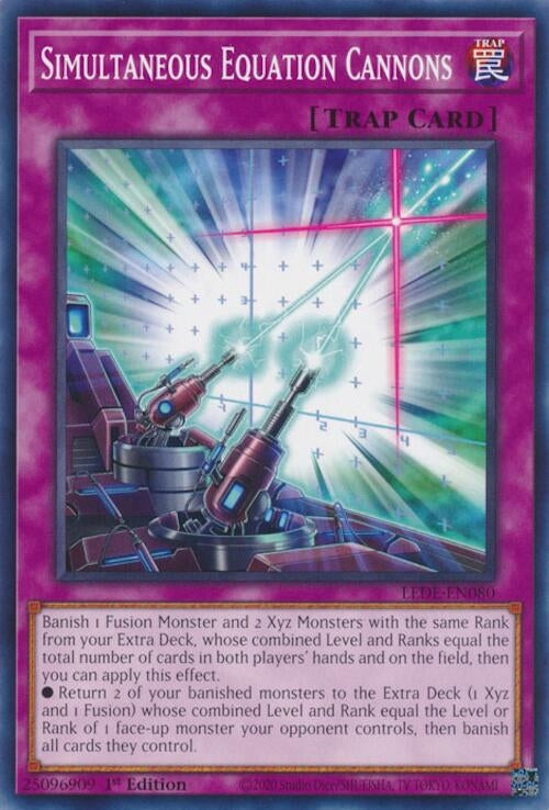 Simultaneous Equation Cannons (LEDE-EN080) (Legacy of Destruction) YuGiOh