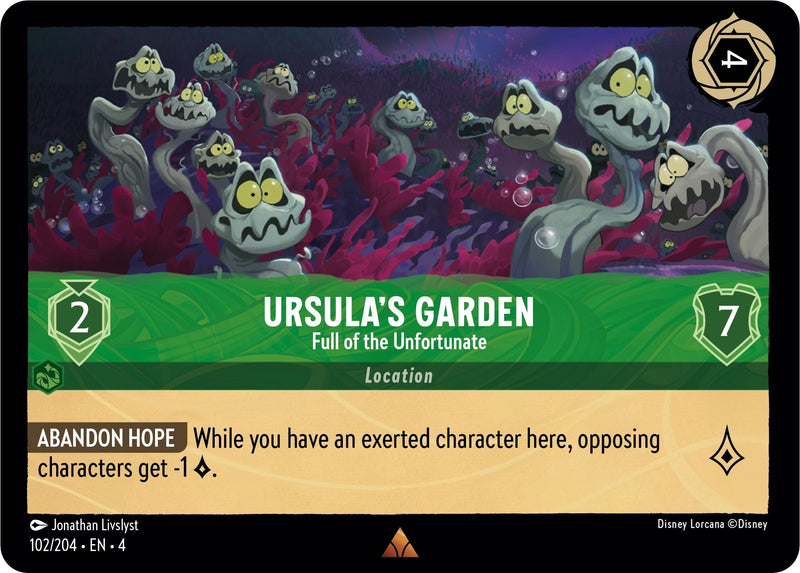 Image for Ursula's Garden - Full of the Unfortunate (102/204) (Ursula's Return) (4) - Disney Lorcana