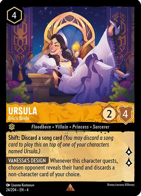 Image for Ursula - Eric's Bride (24/204) (Ursula's Return) (4) - Disney Lorcana