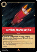 Image for Imperial Proclamation (131/204) (Ursula's Return) (4) - Disney Lorcana