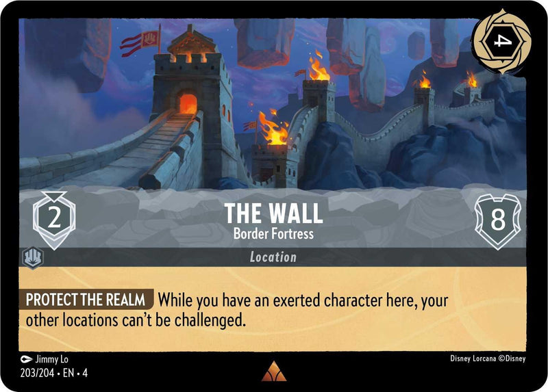 Image for The Wall - Border Fortress (203/204) (Ursula's Return) (4) - Disney Lorcana