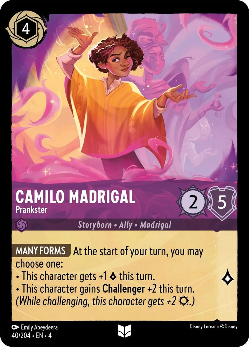 Image for Camilo Madrigal - Prankster (40/204) (Ursula's Return) (4) - Disney Lorcana