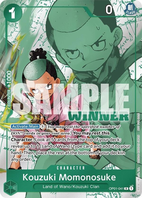 Kouzuki Momonosuke (Winner Pack Vol. 7) (OP01-041) (One Piece Promotion Cards) One Piece Card Game