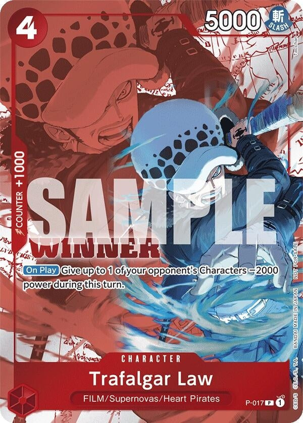 Trafalgar Law (Winner Pack Vol. 7) (P-017) (One Piece Promotion Cards) One Piece Card Game