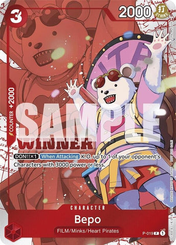 Bepo (Winner Pack Vol. 7) (P-019) (One Piece Promotion Cards) One Piece Card Game