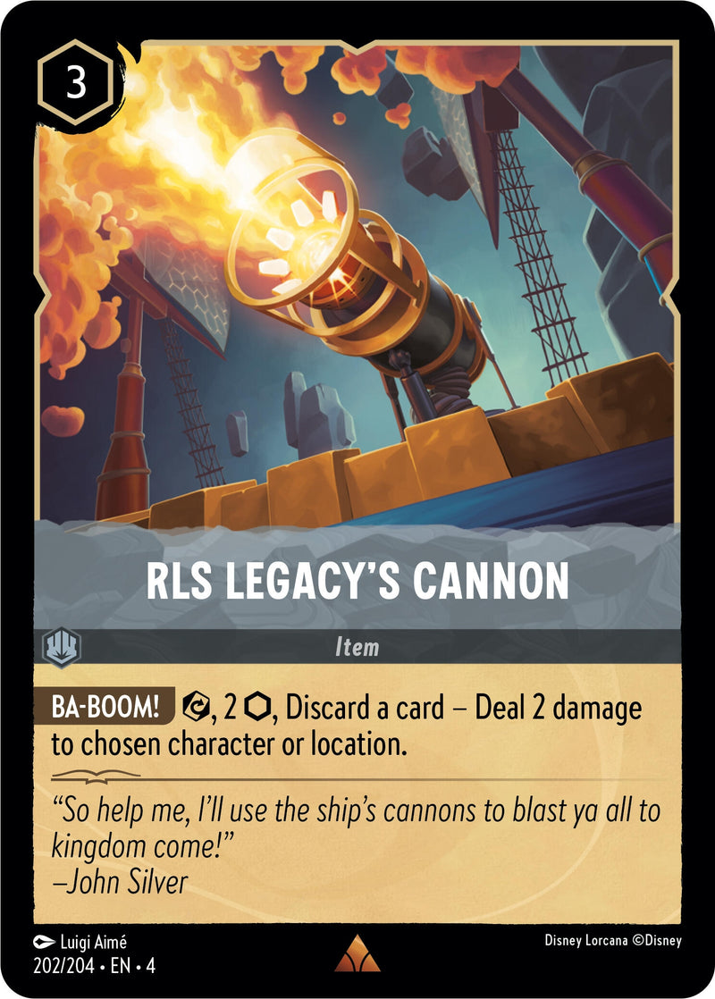 Image for RLS Legacy's Cannon (202/204) (Ursula's Return) (4) - Disney Lorcana