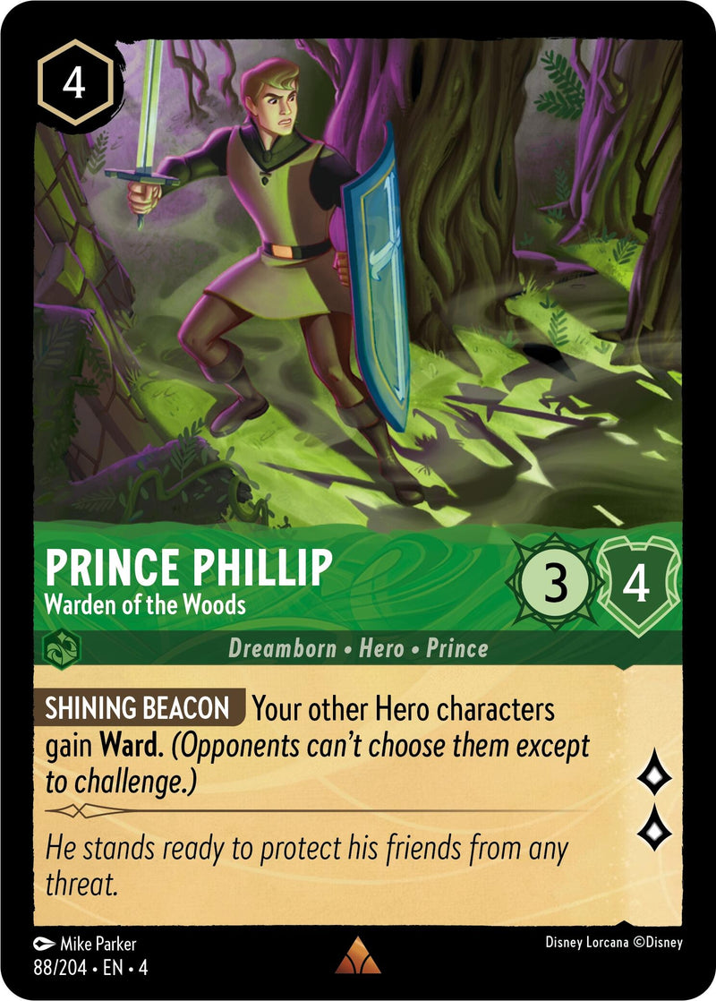 Image for Prince Phillip - Warden of the Woods (88/204) (Ursula's Return) (4) - Disney Lorcana