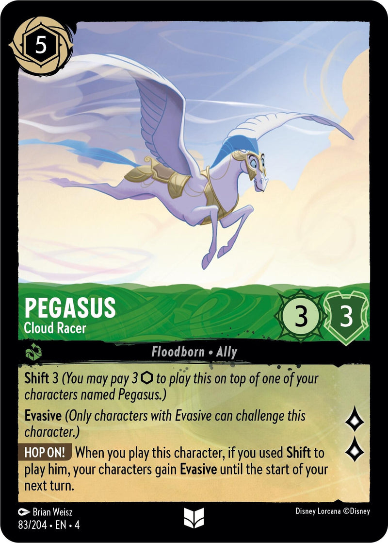 Image for Pegasus - Cloud Racer (83/204) (Ursula's Return) (4) - Disney Lorcana