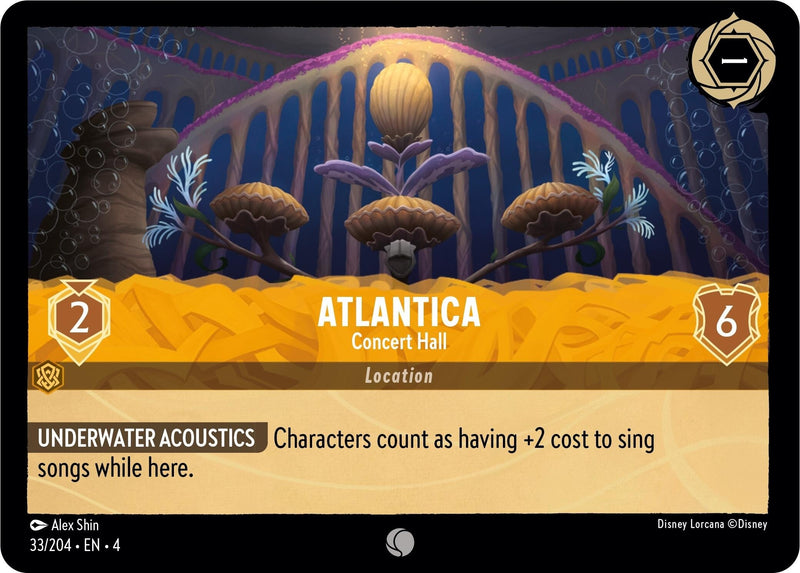 Image for Atlantica - Concert Hall (33/204) (Ursula's Return) (4) - Disney Lorcana