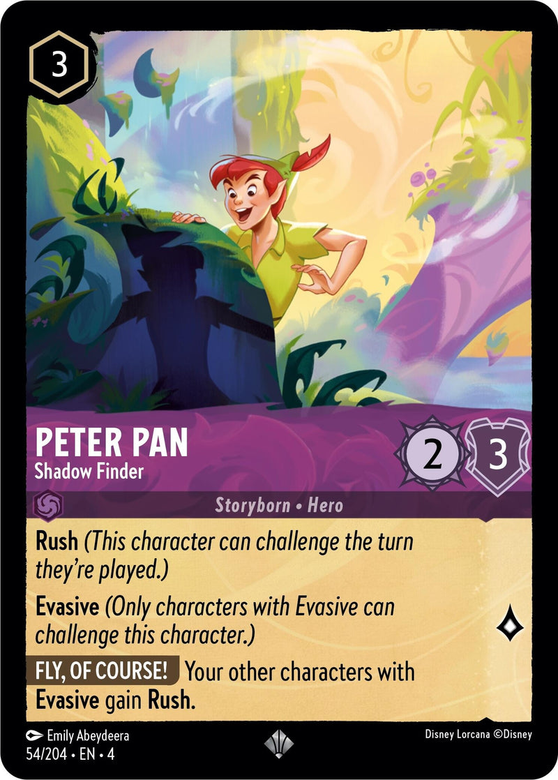 Image for Peter Pan - Shadow Finder (54/204) (Ursula's Return) (4) - Disney Lorcana