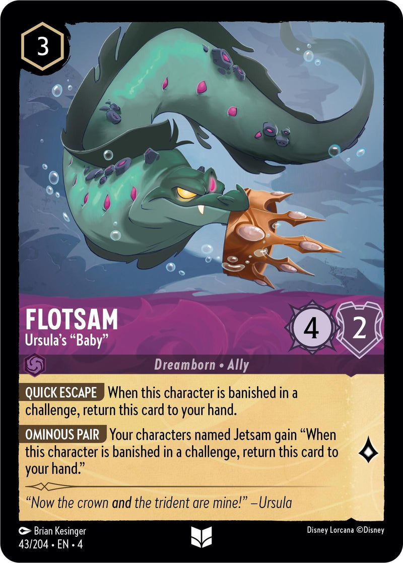 Image for Flotsam - Ursula's "Baby" (43/204) (Ursula's Return) (4) - Disney Lorcana