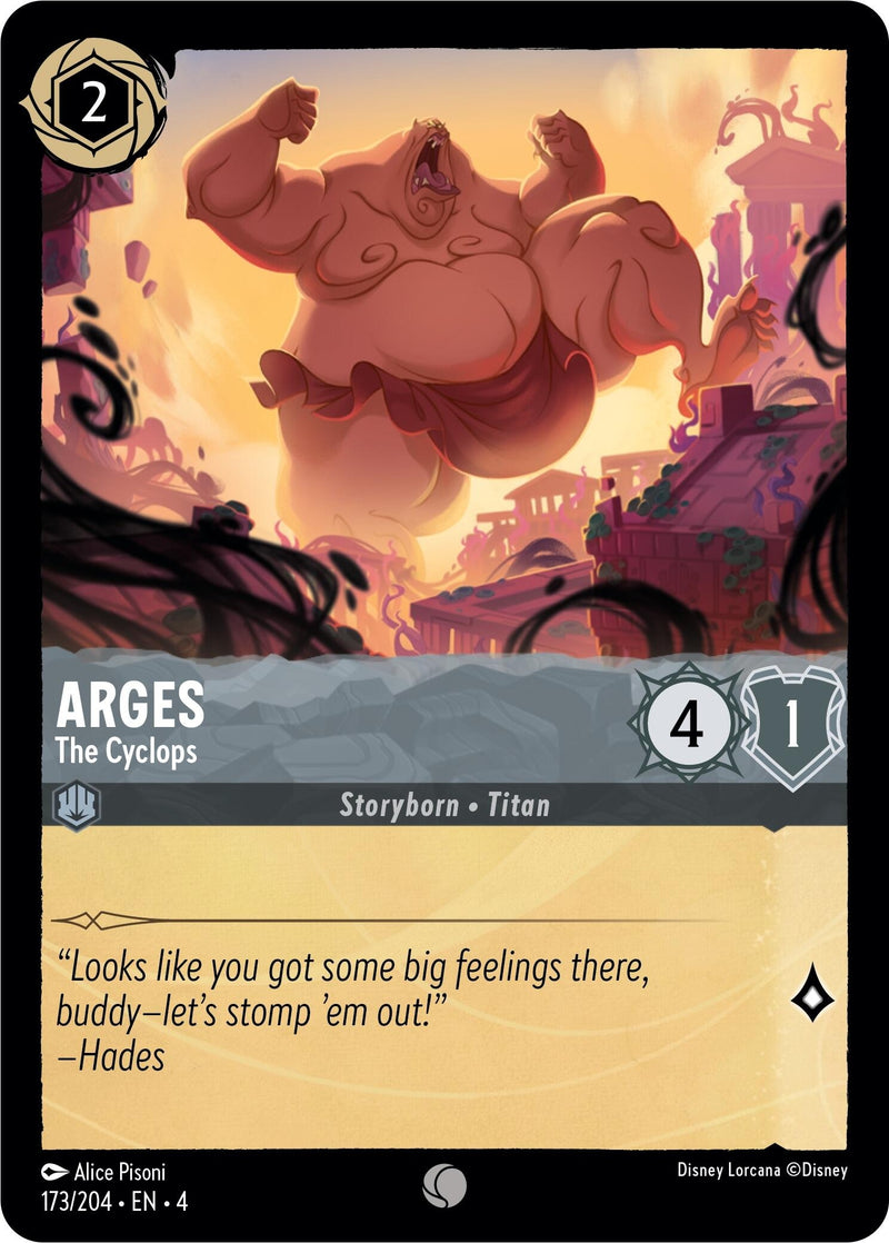 Image for Arges - The Cyclops (173/204) (Ursula's Return) (4) - Disney Lorcana