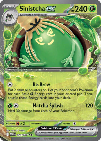 Image for Sinistcha ex (023/167) (SV06: Twilight Masquerade) - Pokemon