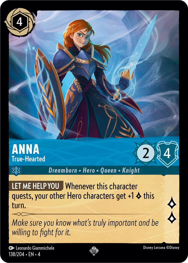 Image for Anna - True-Hearted (138/204) (Ursula's Return) (4) - Disney Lorcana