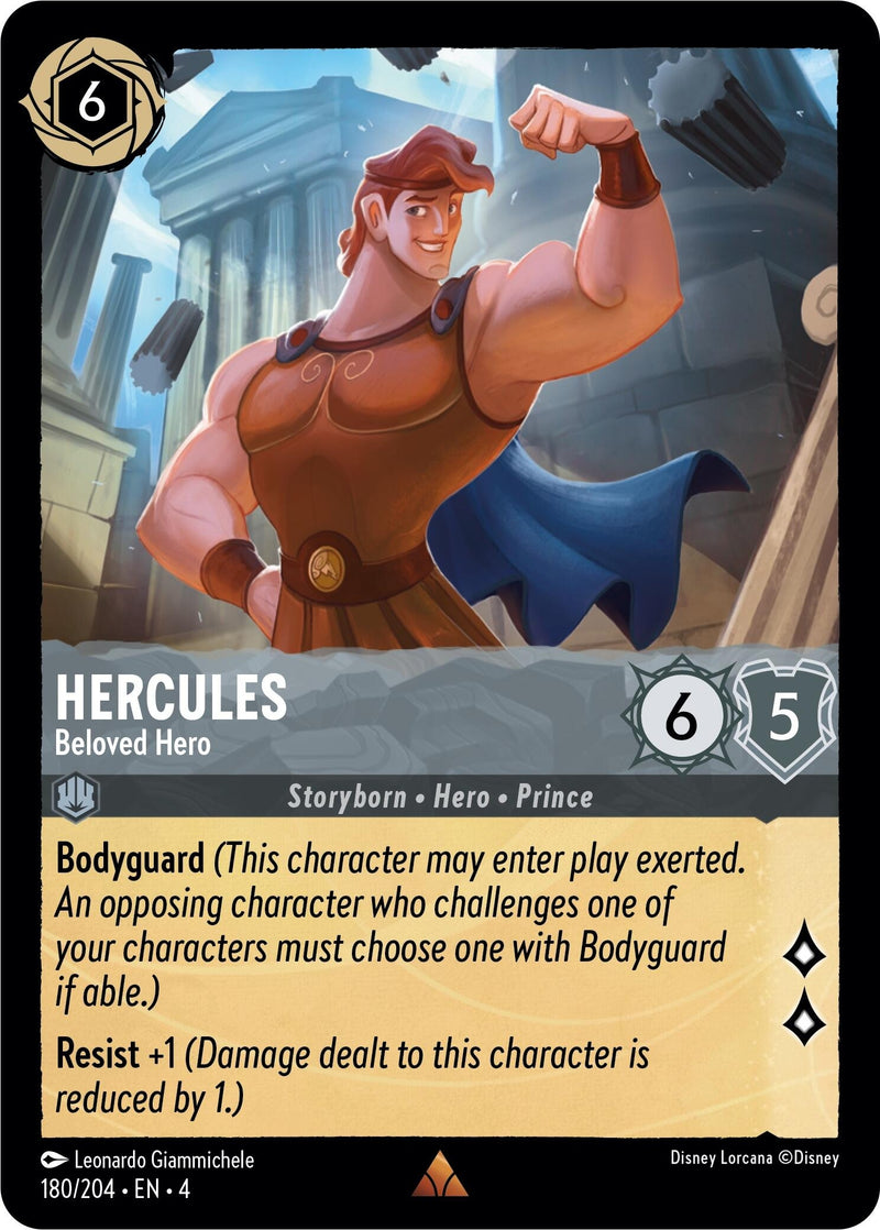 Image for Hercules - Beloved Hero (180/204) (Ursula's Return) (4) - Disney Lorcana