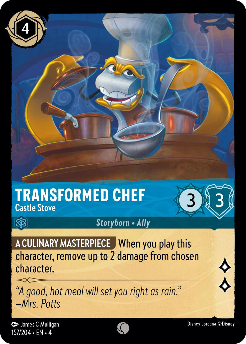 Image for Transformed Chef - Castle Stove (157/204) (Ursula's Return) (4) - Disney Lorcana