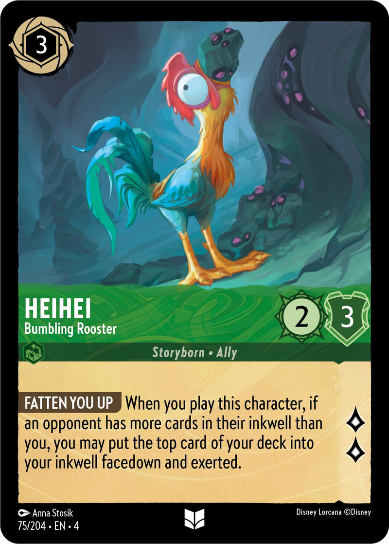 Image for Heihei - Bumbling Rooster (75/204) (Ursula's Return) (4) - Disney Lorcana