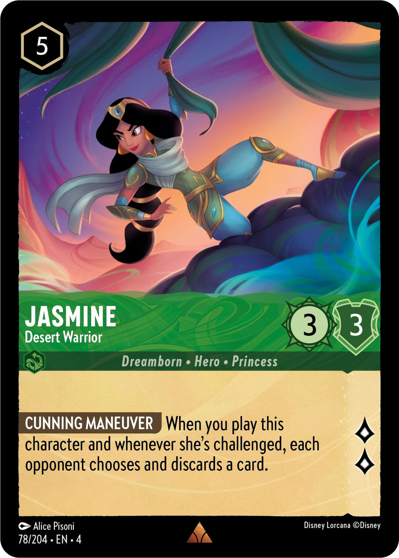 Image for Jasmine - Desert Warrior (78/204) (Ursula's Return) (4) - Disney Lorcana