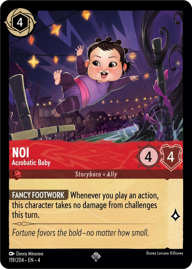 Image for Noi - Acrobatic Baby (119/204) (Ursula's Return) (4) - Disney Lorcana