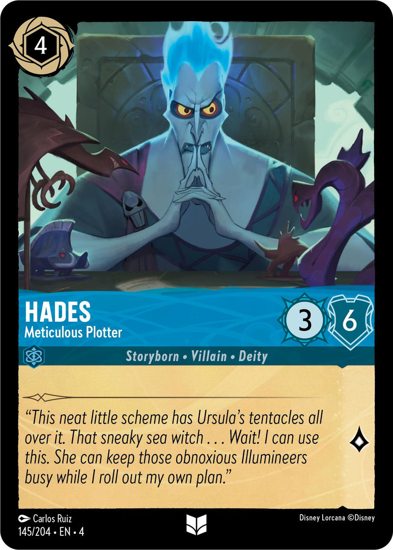 Image for Hades - Meticulous Plotter (145/204) (Ursula's Return) (4) - Disney Lorcana