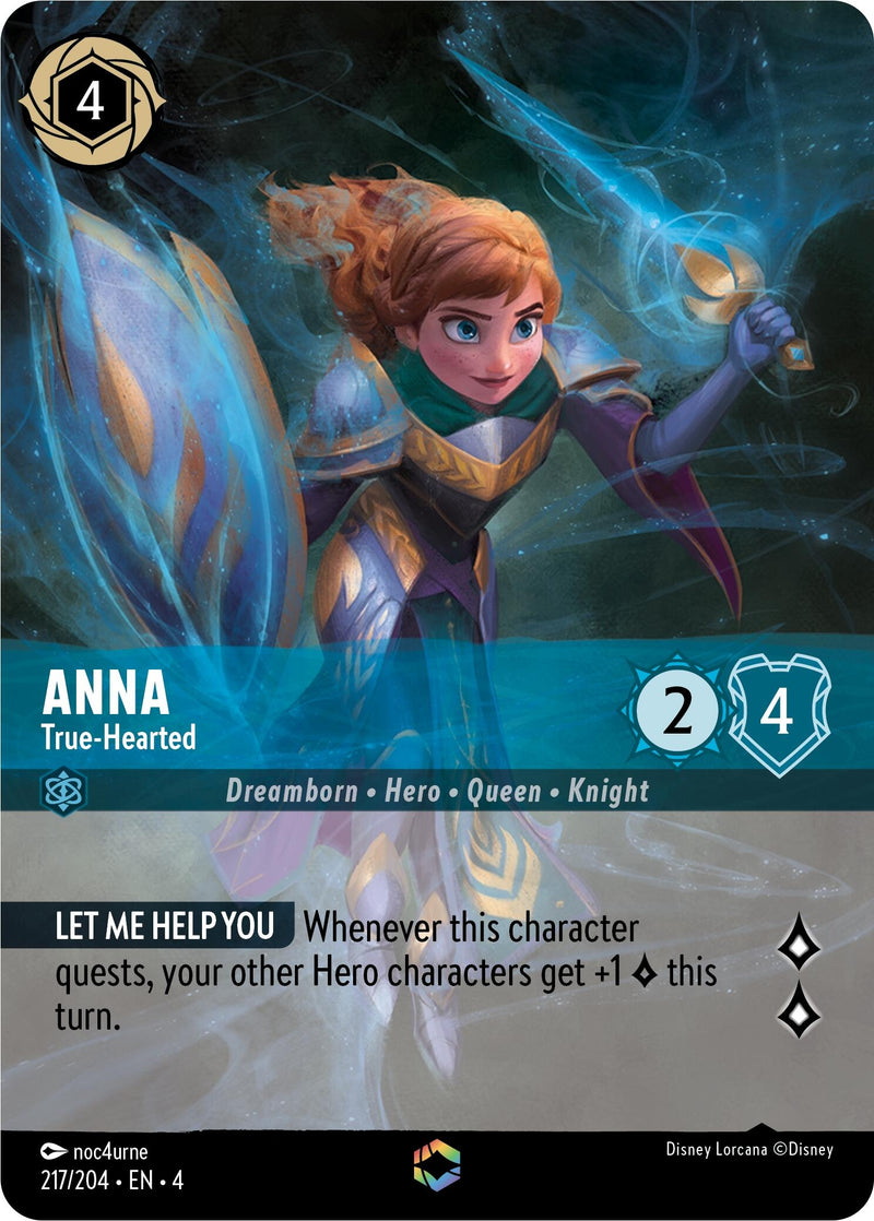 Image for Anna - True-Hearted (Enchanted) (217/204) (Ursula's Return) - Disney Lorcana