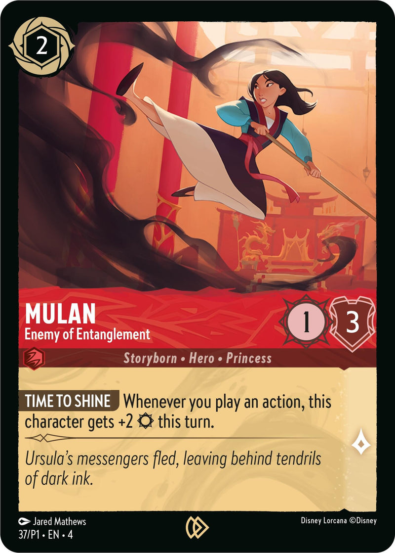 Image for Mulan - Enemy of Entanglement (37) (Disney Lorcana Promo Cards) (DLPC) - Disney Lorcana