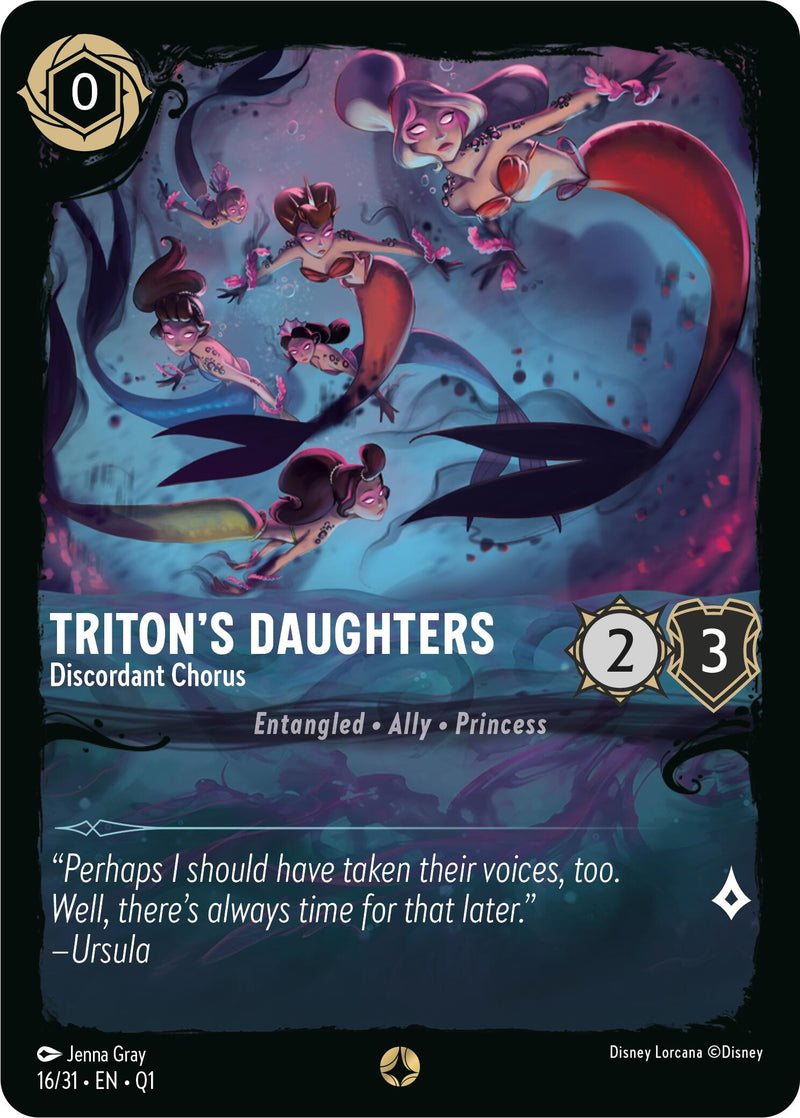 Image for Triton's Daughters - Discordant Chorus (16/31) (Illumineer's Quest: Deep Trouble) (Q1) - Disney Lorcana