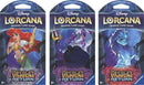 Image for Disney Lorcana: Ursula's Return Sleeved Booster Pack Art Bundle [Set of 3] - Disney Lorcana