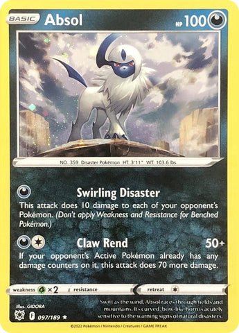 Image for Absol - 097/189 (Cosmos Holo) (097/189) (Miscellaneous Cards & Products) (MCAP) - Pokemon