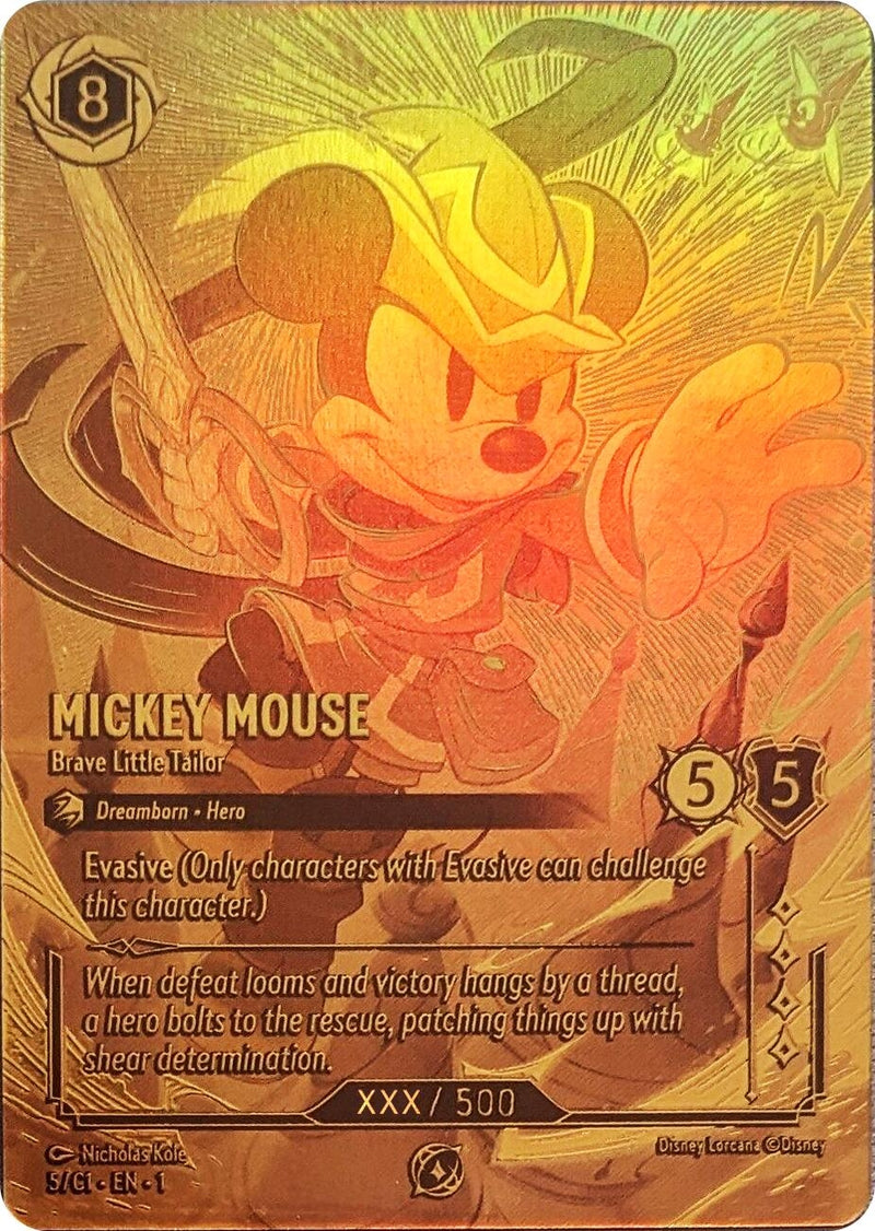 Image for Mickey Mouse - Brave Little Tailor (Serial Numbered) (5) (Disney Lorcana Promo Cards) (DLPC) - Disney Lorcana