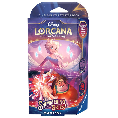 Disney Lorcana: Shimmering Skies Starter Deck (Amethyst & Ruby) Disney Lorcana