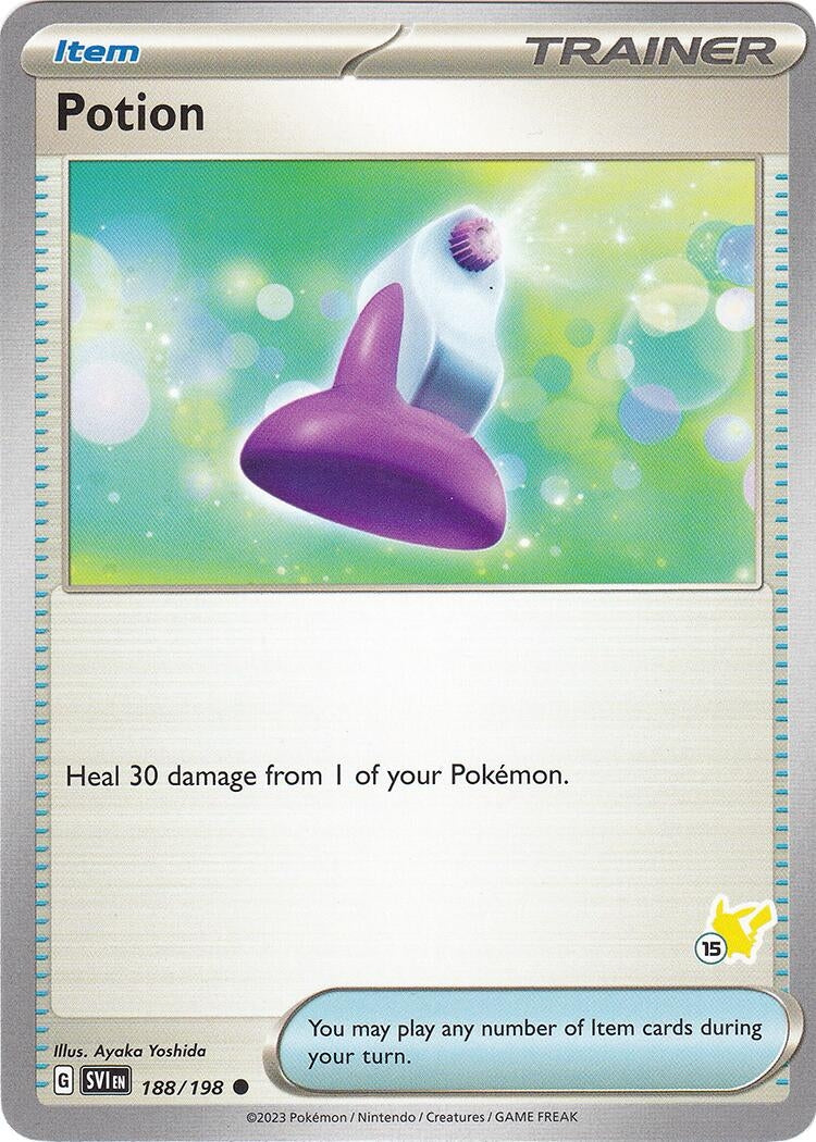 Image for Potion - Pikachu 15 (188/192) - Pokemon
