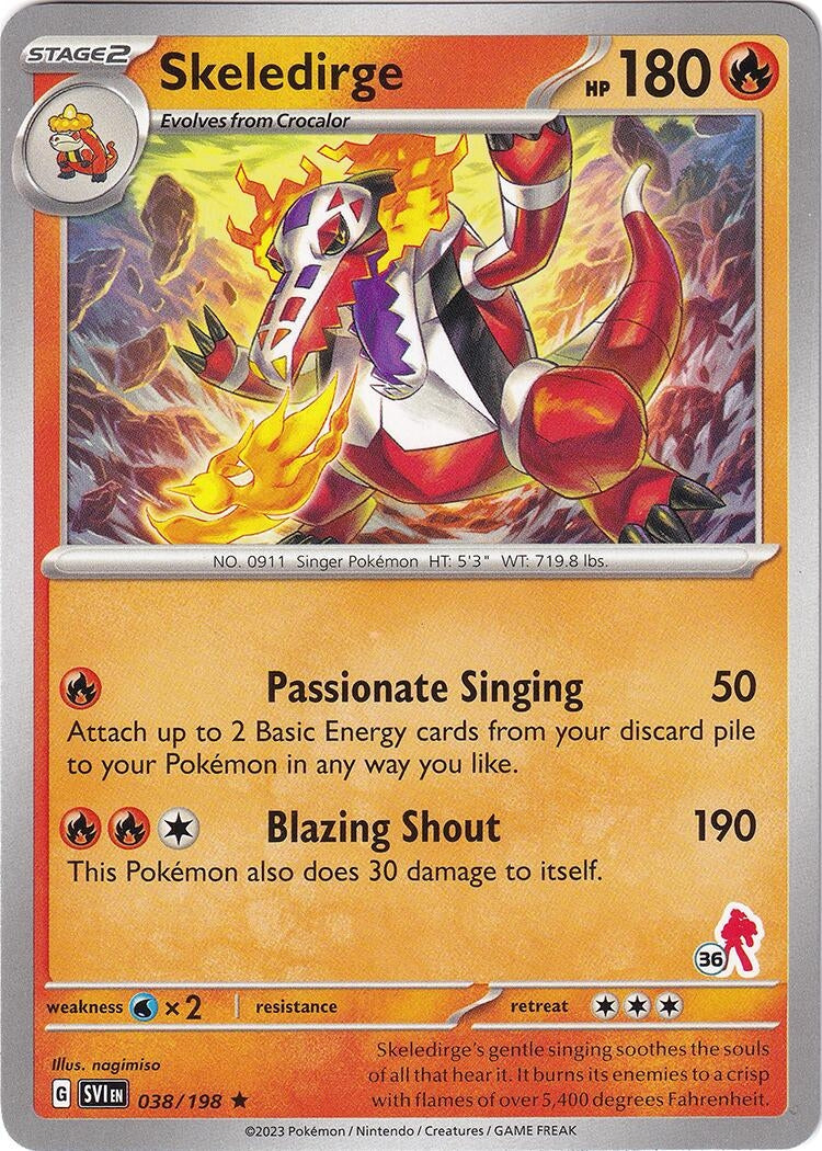 Image for Skeledirge - Armarouge 36 (038/198) - Pokemon