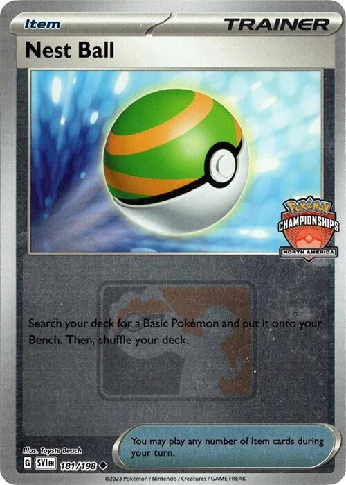 Image for Nest Ball - 181/198 (North America Championships) (181/198) (League & Championship Cards) (PR) - Pokemon