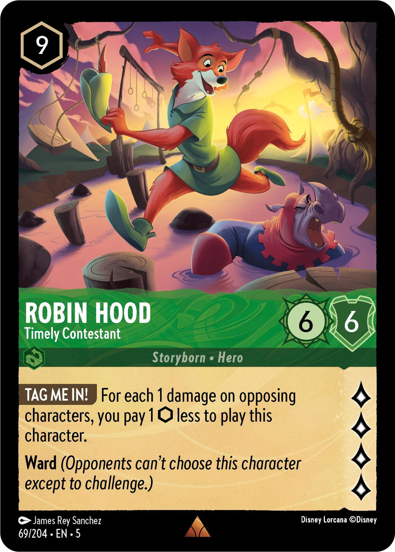 Image for Robin Hood - Timely Contestant (69/204) (Shimmering Skies) (5) - Disney Lorcana
