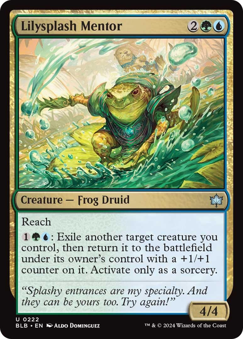 Lilysplash Mentor (222) (Bloomburrow) Magic: The Gathering