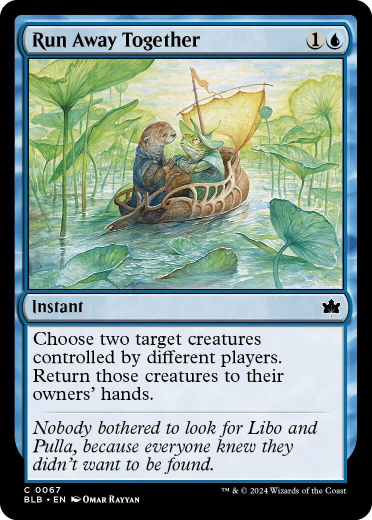 Run Away Together (67) (Bloomburrow) Magic: The Gathering