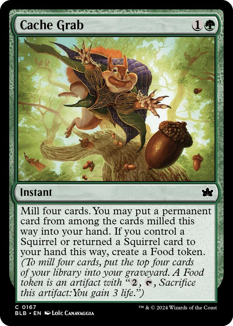 Cache Grab (167) (Bloomburrow) Magic: The Gathering