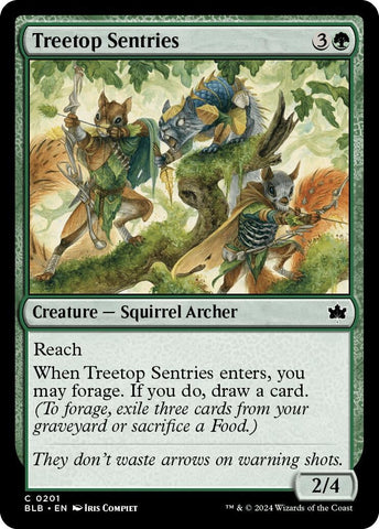 Treetop Sentries (201) (Bloomburrow) Magic: The Gathering